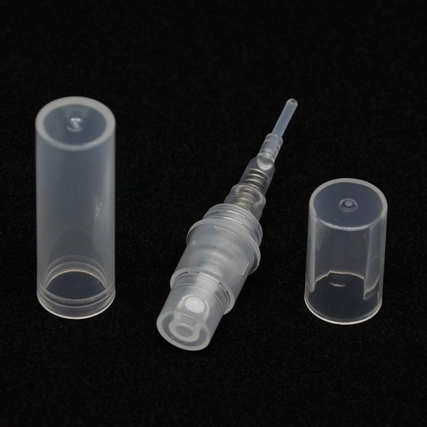 

1000pcs plastic perfume spray empty bottle 2ml 2g refillable sample cosmetic container mini small round atomizer for lotion skin softer