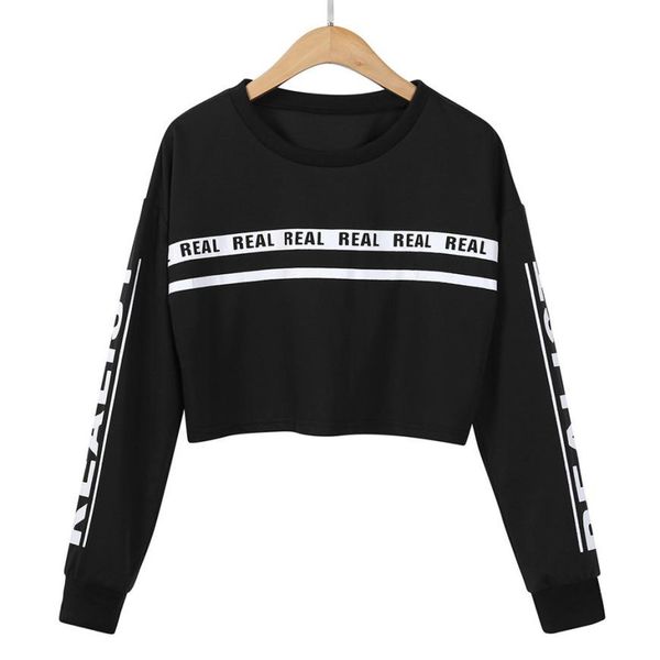 sweatshirts women's white letter print crop sweatshirt women loose pullovers sweatshirts sep12, Black
sweatshirts women's white letter print crop sweatshirt women loose pullovers sweatshirts sep12, Black