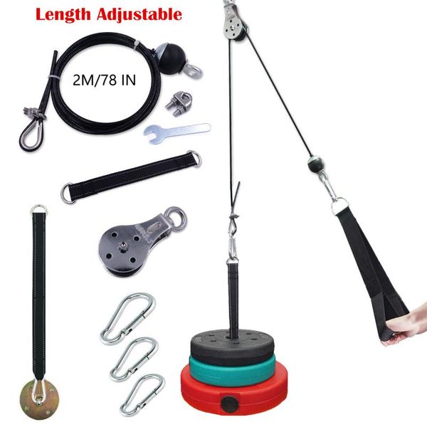 diy cable pulley system machine attachment length adjustable with loading pin triceps strap gym equipment workout accessories
diy cable pulley system machine attachment length adjustable with loading pin triceps strap gym equipment workout accessories