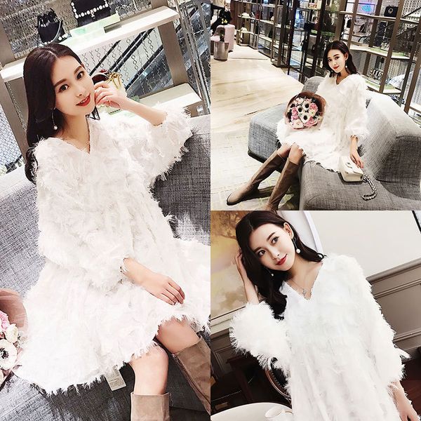 large size dress spring and autumn new style girl's dress-style chiffon fringed skirt fat fairy loose-fit slimming belly coverin, Red
large size dress spring and autumn new style girl's dress-style chiffon fringed skirt fat fairy loose-fit slimming belly coverin, Red