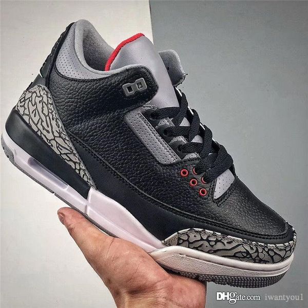 2018 authentic 3 og black cement outdoor shoes for men black fire red cement grey 854262-001 sneakers sports with original box 7-13
2018 authentic 3 og black cement outdoor shoes for men black fire red cement grey 854262-001 sneakers sports with original box 7-13