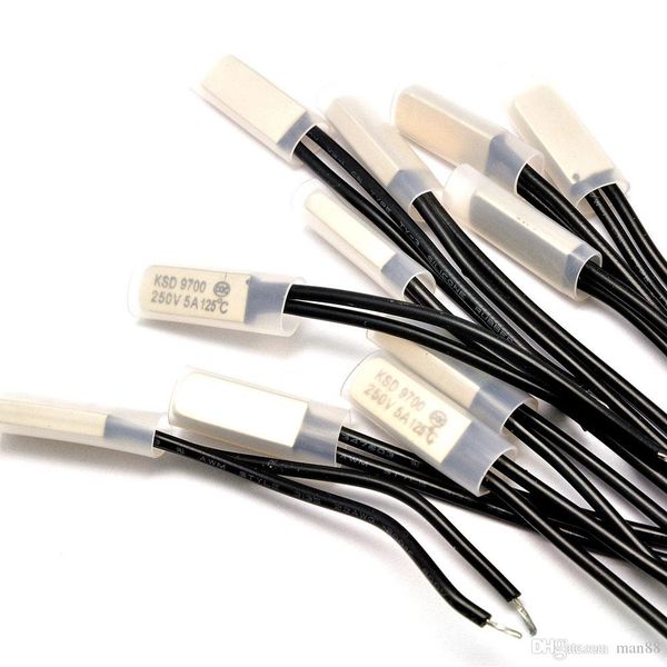 ksd9700 125 degree temperature control switch normally closed thermal protector 5a 250v
ksd9700 125 degree temperature control switch normally closed thermal protector 5a 250v