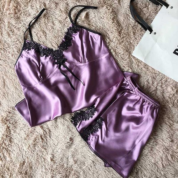 ladies satin pajama set lace pyjama set sleeveless pijama v-neck sleepwear summer home wear sleep wear for women, Blue;gray
ladies satin pajama set lace pyjama set sleeveless pijama v-neck sleepwear summer home wear sleep wear for women, Blue;gray