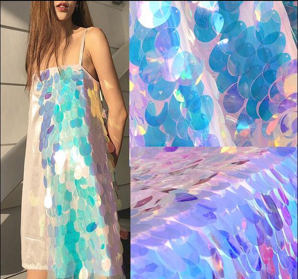 2style 45cm gradient illusion dress fabric / encryption fish scale sequins laser bud silk screen diy accessories textiles fabric a026, Black;white
2style 45cm gradient illusion dress fabric / encryption fish scale sequins laser bud silk screen diy accessories textiles fabric a026, Black;white