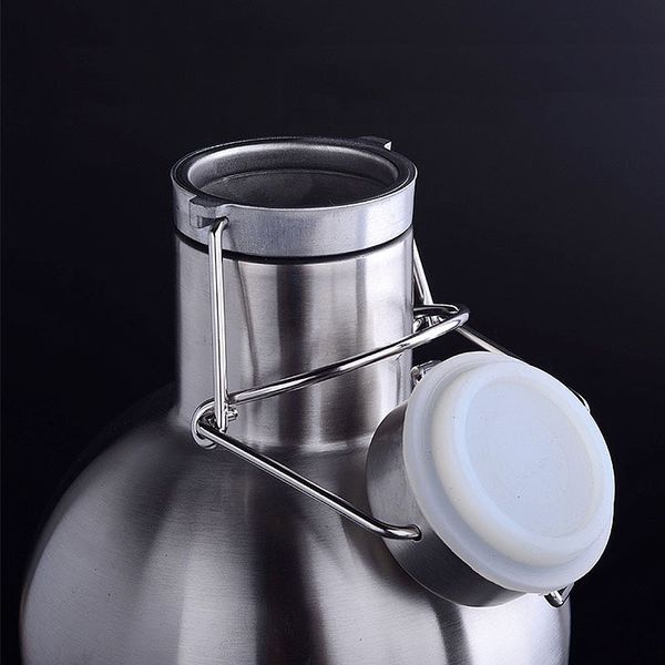 2l stainless steel homebrew beer growler secure swing lid big capacity beer bottles for outdoor
2l stainless steel homebrew beer growler secure swing lid big capacity beer bottles for outdoor