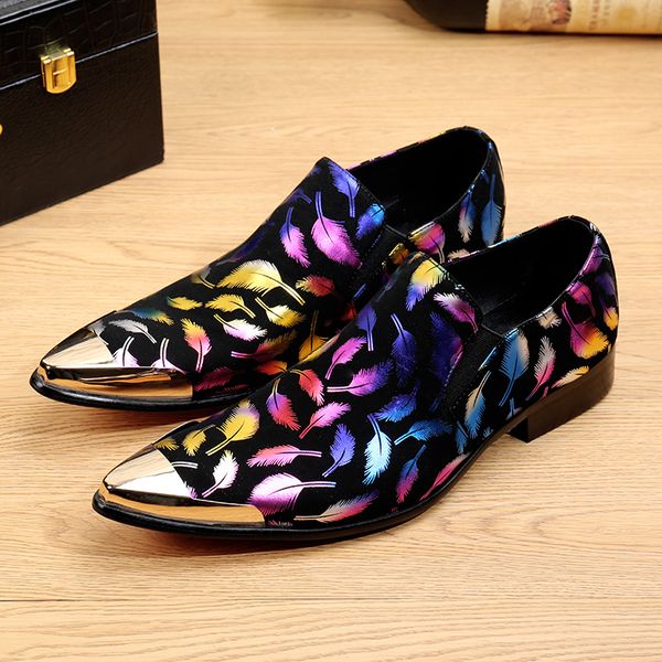italian men dress shoes vintage genuine leather men shoes printed party wedding handmade loafers slip on flat, Black
italian men dress shoes vintage genuine leather men shoes printed party wedding handmade loafers slip on flat, Black