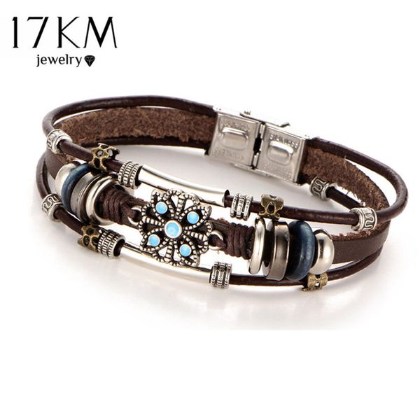2 style vintage flower bracelets & bangle boho multiple layers leather bracelet handmade female punk jewelry for women man, Golden;silver
2 style vintage flower bracelets & bangle boho multiple layers leather bracelet handmade female punk jewelry for women man, Golden;silver