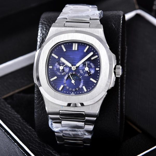 multifunctional watch automatic mens stainless steel case watch p-p124, Slivery;brown
multifunctional watch automatic mens stainless steel case watch p-p124, Slivery;brown