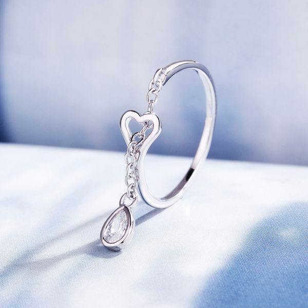 stainless steel rings for women korean fashion water drop zircon opening rings modern women jewelry adjustable engagement ring, Golden;silver
stainless steel rings for women korean fashion water drop zircon opening rings modern women jewelry adjustable engagement ring, Golden;silver