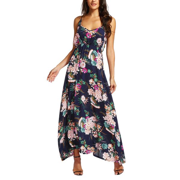 2018 dress female new fashion women boho backless printing sleeveless long dress summer beach vestidos, Black;gray
2018 dress female new fashion women boho backless printing sleeveless long dress summer beach vestidos, Black;gray