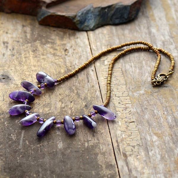 stone chokers necklaces random amethysts seed beads short necklace jewelry torques vintage statement necklace gifts, Silver
stone chokers necklaces random amethysts seed beads short necklace jewelry torques vintage statement necklace gifts, Silver