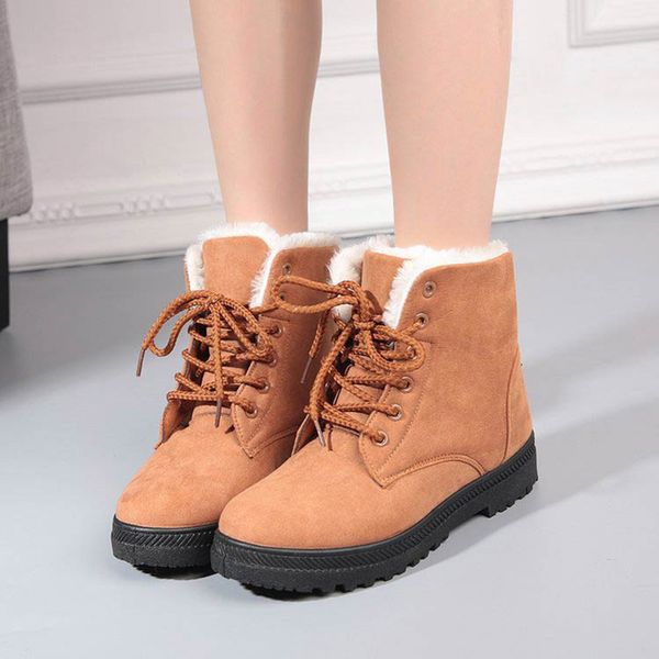 snow women boots 2019 new fashion warm flock round toe winter boots women shoes solid lace-up breathable ankle shoes woman, Black
snow women boots 2019 new fashion warm flock round toe winter boots women shoes solid lace-up breathable ankle shoes woman, Black