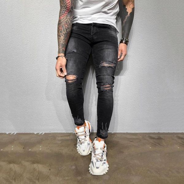 men's jeans men denim distressed casual straig slim pants streetwear#0325g30, Blue
men's jeans men denim distressed casual straig slim pants streetwear#0325g30, Blue