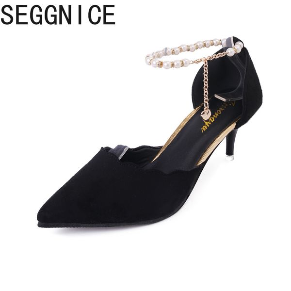 women high heels pumps office career shoes thin heels fashion 2019 women shoes pointed toe shallow string bead, Black
women high heels pumps office career shoes thin heels fashion 2019 women shoes pointed toe shallow string bead, Black