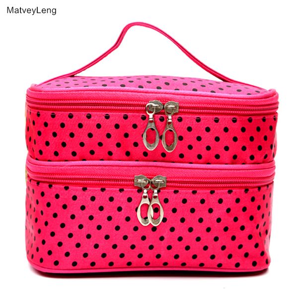 fashion polka dot cosmetic bag ms. two-layer cosmetic bag storage professional makeup artist ing
fashion polka dot cosmetic bag ms. two-layer cosmetic bag storage professional makeup artist ing