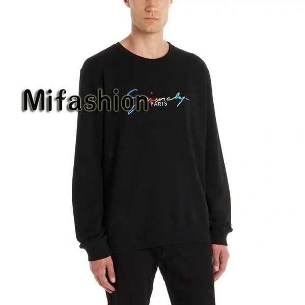 19ss Luxury Autumn Winter Europe Paris Rainbow Embroidery Logo Hoodies Fashion Men Clothes Pullover Sweatshirt Women Hoody Asian Size
19ss Luxury Autumn Winter Europe Paris Rainbow Embroidery Logo Hoodies Fashion Men Clothes Pullover Sweatshirt Women Hoody Asian Size