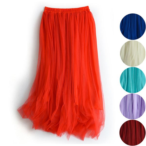 korean women 2 layers yarn tulle skirts womens midi pleated skirt tulle skirts spring summer elastic high waist mesh tutu skirt, Black
korean women 2 layers yarn tulle skirts womens midi pleated skirt tulle skirts spring summer elastic high waist mesh tutu skirt, Black