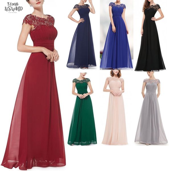 8 colors short sleeves lace women party dress elegant chiffon high waist long dress solid ball gown de festa, Black;gray
8 colors short sleeves lace women party dress elegant chiffon high waist long dress solid ball gown de festa, Black;gray