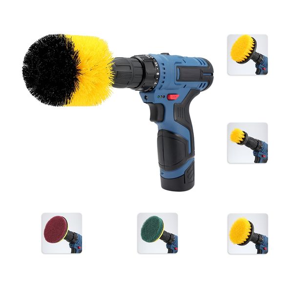 

11pcs drill brush scouring pad attachments for bathroom kitchen cleaning
