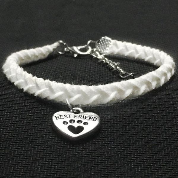 fashion vintage handmade weave white leather rope cuff charm bracelets pets cat dog paw friend heart women men jewelry accessories gift, Golden;silver
fashion vintage handmade weave white leather rope cuff charm bracelets pets cat dog paw friend heart women men jewelry accessories gift, Golden;silver