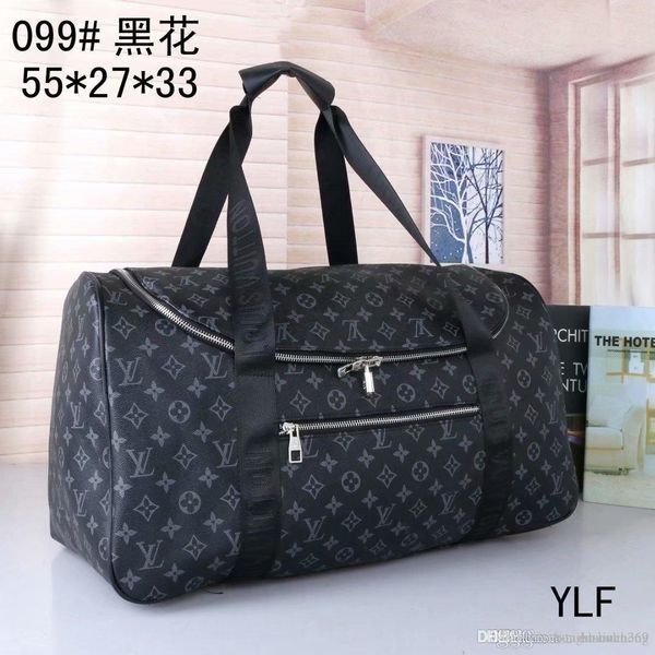 

high-end quality classical fashion duffel bags men travel bags large capacity holdall carry on luggage overnight weekender bag keepall 54cm