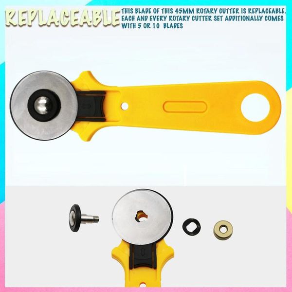 rotary cutter set quilting blades fabric circular cutting patchwork leathercraft sewing tool quilter leather cutter 45mm #t1p, Black
rotary cutter set quilting blades fabric circular cutting patchwork leathercraft sewing tool quilter leather cutter 45mm #t1p, Black