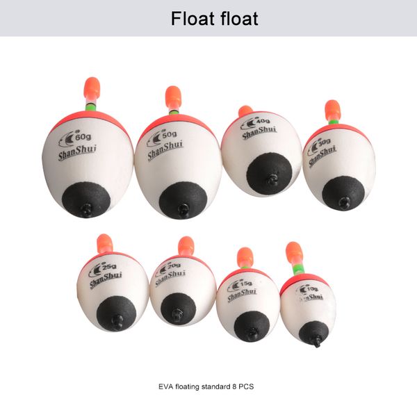 8pcs/lot 10g-60g eva fishing floats ball boia float set sea fishing accessories night float bobbers fishingtrackle tool
8pcs/lot 10g-60g eva fishing floats ball boia float set sea fishing accessories night float bobbers fishingtrackle tool