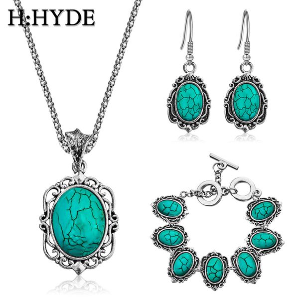 h:hyde ethnic 3pcs/set jewelry set antique silver pendant oval necklace bracelet earrings charm for women tibetan jewelry gift
h:hyde ethnic 3pcs/set jewelry set antique silver pendant oval necklace bracelet earrings charm for women tibetan jewelry gift