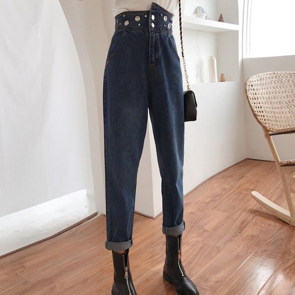 autumn woman's jeans casual harem jeans woman vintage high waist blue black women's casual loose for women
autumn woman's jeans casual harem jeans woman vintage high waist blue black women's casual loose for women