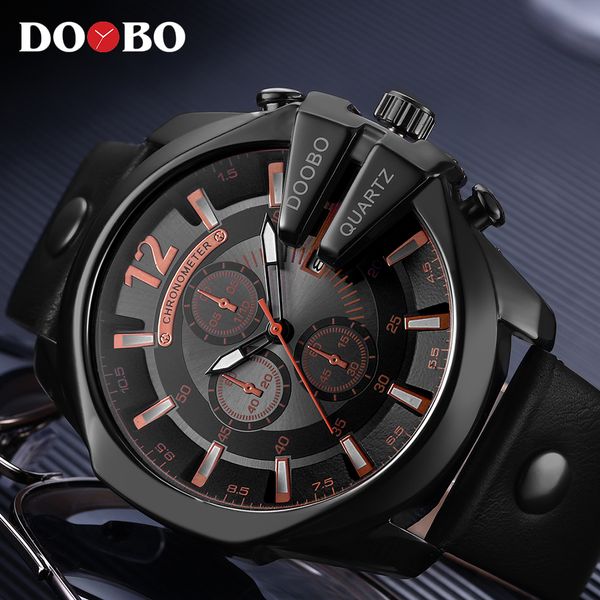 relogio masculino big dial men doobo watches black quartz wrist watch men clock men's sports watch new, Slivery;brown
relogio masculino big dial men doobo watches black quartz wrist watch men clock men's sports watch new, Slivery;brown