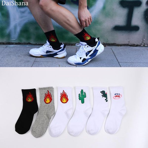 daishana new arrival korean japanese sock harajuku fashion casual funny cartoon cotton flame cactus dinosaur white socks, Black
daishana new arrival korean japanese sock harajuku fashion casual funny cartoon cotton flame cactus dinosaur white socks, Black
