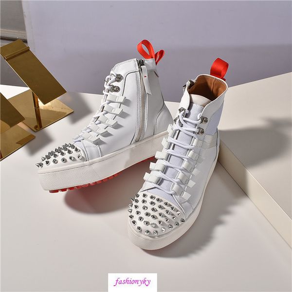 fashion flat neoprene sneakers designer mens red bottoms shoes womens rivet spiky junior spikes red sole, Black
fashion flat neoprene sneakers designer mens red bottoms shoes womens rivet spiky junior spikes red sole, Black