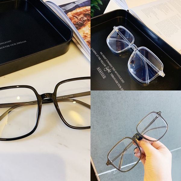 2020 big creative rice nail myopia big black thin frame plain glasses with myopia glasses frame, Silver
2020 big creative rice nail myopia big black thin frame plain glasses with myopia glasses frame, Silver