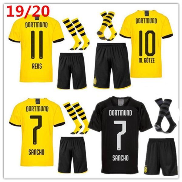 2019 2020 borussia dortmund soccer jersey kit with socks 2019/20 gotze pulisic reus 19/20 bvb borussia dortmund football shirts, Black
2019 2020 borussia dortmund soccer jersey kit with socks 2019/20 gotze pulisic reus 19/20 bvb borussia dortmund football shirts, Black