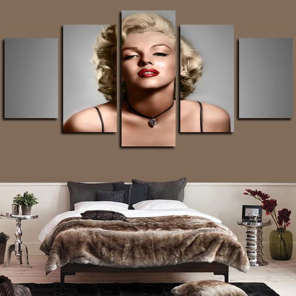 5 panels marilyn monroe portrait artworks giclee canvas wall art for home decor abstract poster hd canvas print oil painting
5 panels marilyn monroe portrait artworks giclee canvas wall art for home decor abstract poster hd canvas print oil painting