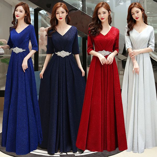 2020 evening dress vestidos celebrities tapete cozinha chorus performance dress female long elegant host evening slim conductor, Black
2020 evening dress vestidos celebrities tapete cozinha chorus performance dress female long elegant host evening slim conductor, Black