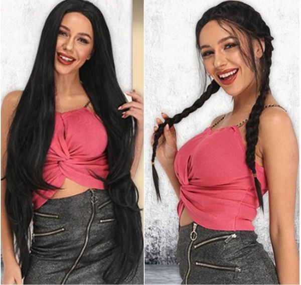 wigs synthetichuman hair lace front wigs europe and america selling african wig chemical fiber long hair front lace hood, Black;brown
wigs synthetichuman hair lace front wigs europe and america selling african wig chemical fiber long hair front lace hood, Black;brown