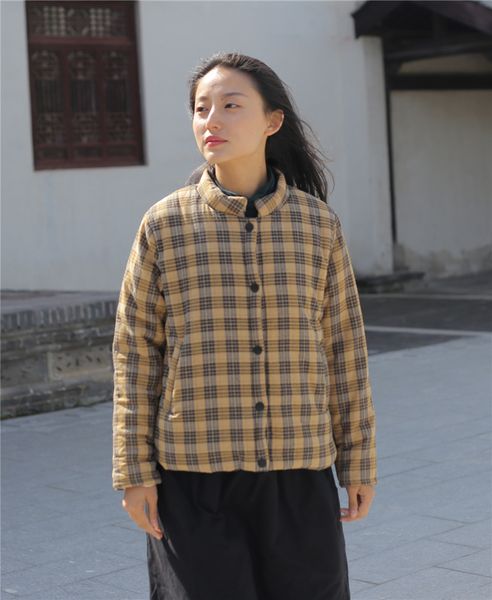 women's down & parkas cotton linen women plaid winter autumn 2021 cotton-padded vintage loose casual warm coat yoyikamomo, Black
women's down & parkas cotton linen women plaid winter autumn 2021 cotton-padded vintage loose casual warm coat yoyikamomo, Black