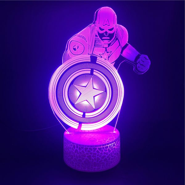 3d lamp marvel movie captain america the alarm clock base atmosphere for decoration battery powered usb led night light lamp
3d lamp marvel movie captain america the alarm clock base atmosphere for decoration battery powered usb led night light lamp