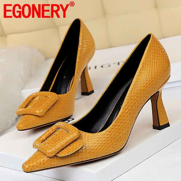 egonery spring new fashion women pumps outside high heels pointed toe buckle work women shoes drop shipping size 34-43, Black
egonery spring new fashion women pumps outside high heels pointed toe buckle work women shoes drop shipping size 34-43, Black