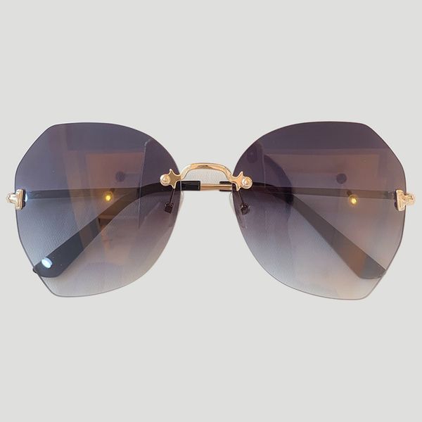 new big frame women sunglasses fashion gradient women rimless sun glasses female brand 2020 mirror uv400, White;black
new big frame women sunglasses fashion gradient women rimless sun glasses female brand 2020 mirror uv400, White;black
