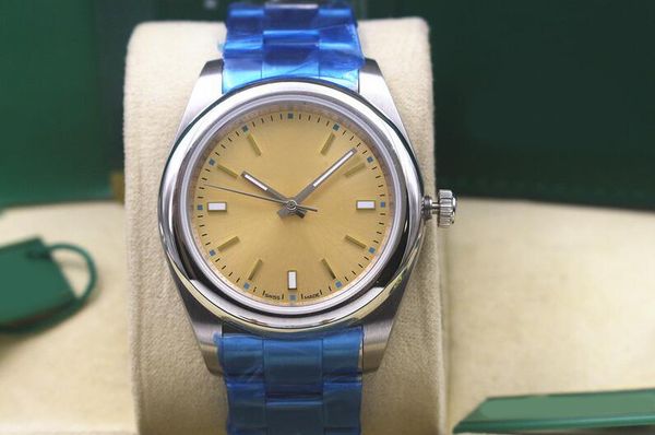 sapphire perpetual 39mm no date steel domed yellow dial 114300 mechanical automatic mens men's watch watches, Slivery;brown
sapphire perpetual 39mm no date steel domed yellow dial 114300 mechanical automatic mens men's watch watches, Slivery;brown