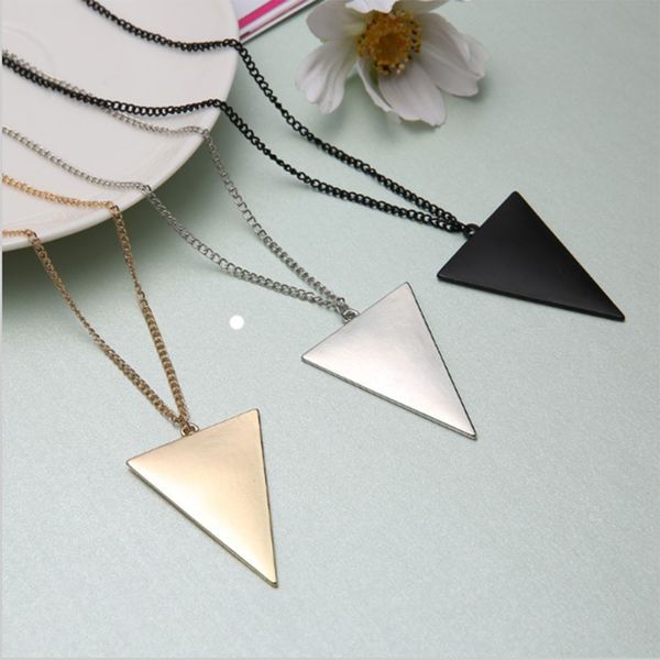 Black Gold Silver Jewelry Female Punk Triangle Simple Retro Long Sweater Chain Necklace A Direct Sale
Black Gold Silver Jewelry Female Punk Triangle Simple Retro Long Sweater Chain Necklace A Direct Sale