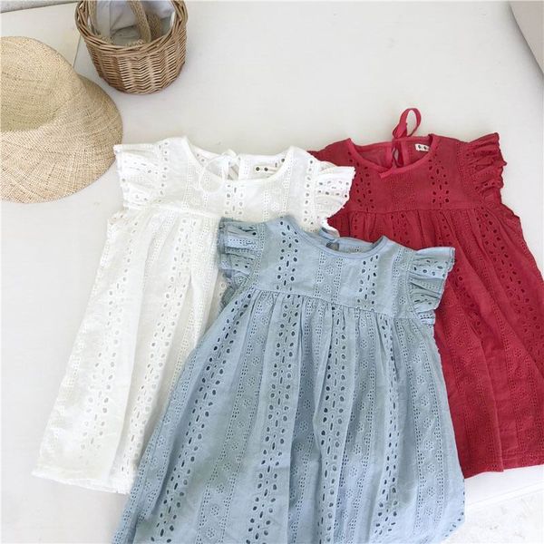 girl's dresses girl hollow out dress 2021 summer children 3 color cotton sleeveless princess kids clothes 2-7years e53197, Red;yellow
girl's dresses girl hollow out dress 2021 summer children 3 color cotton sleeveless princess kids clothes 2-7years e53197, Red;yellow