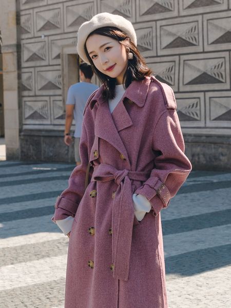 brand winter women coat long double-breasted warm thick belted office lady overcoat female outerwear clothes pink fashion 2019, Black
brand winter women coat long double-breasted warm thick belted office lady overcoat female outerwear clothes pink fashion 2019, Black