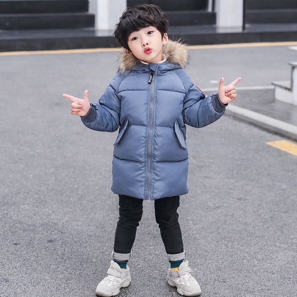 2019 new style children's down feather cotton-padded clothes fur collar jacket men's and women's child-style cotton-padded cl, Blue;gray
2019 new style children's down feather cotton-padded clothes fur collar jacket men's and women's child-style cotton-padded cl, Blue;gray