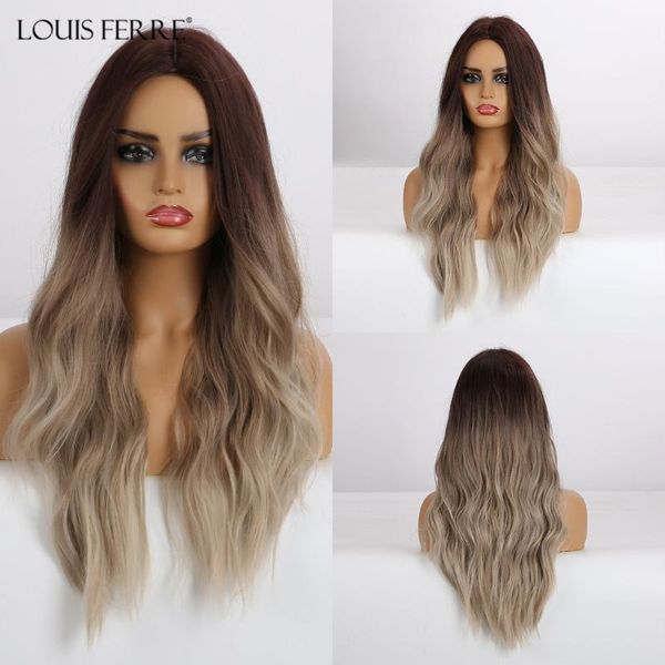 louis ferre natural wave wig ombre black brown beige wigs synthetic long wigs for women middle part heat resistant fiber hair
louis ferre natural wave wig ombre black brown beige wigs synthetic long wigs for women middle part heat resistant fiber hair