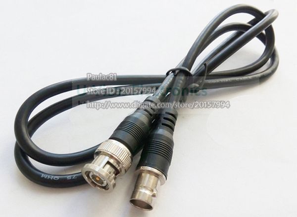 

bnc male to female extension coaxial video connector cord cable for cctv camera systems 1m/2pcs