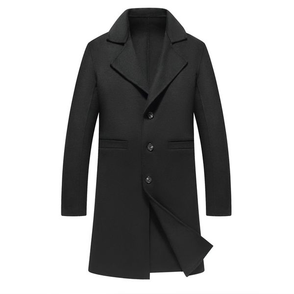 brand 2019 autumn winter new men slim long woolen coat business casual fashion mens overcoat jacket, Black
brand 2019 autumn winter new men slim long woolen coat business casual fashion mens overcoat jacket, Black