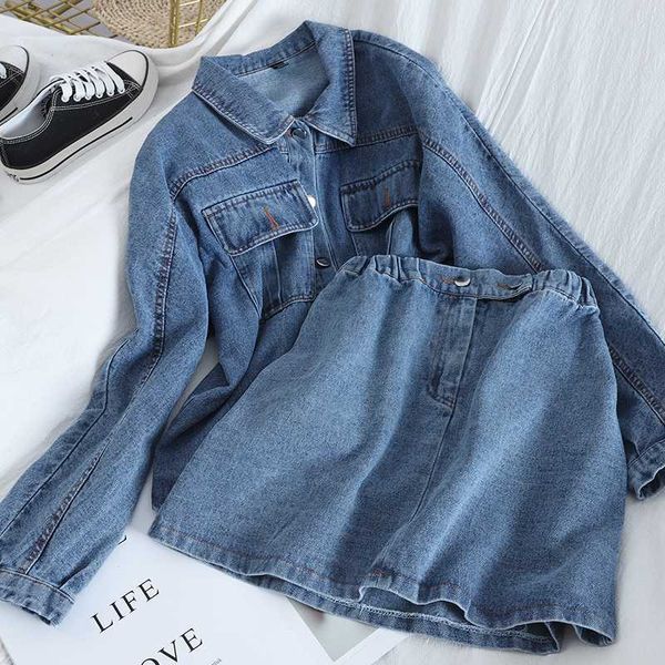 two piece dress spring temperament lapel short coat + high waist was thin bag hip skirt fashion denim two-piece suit female tide, White
two piece dress spring temperament lapel short coat + high waist was thin bag hip skirt fashion denim two-piece suit female tide, White